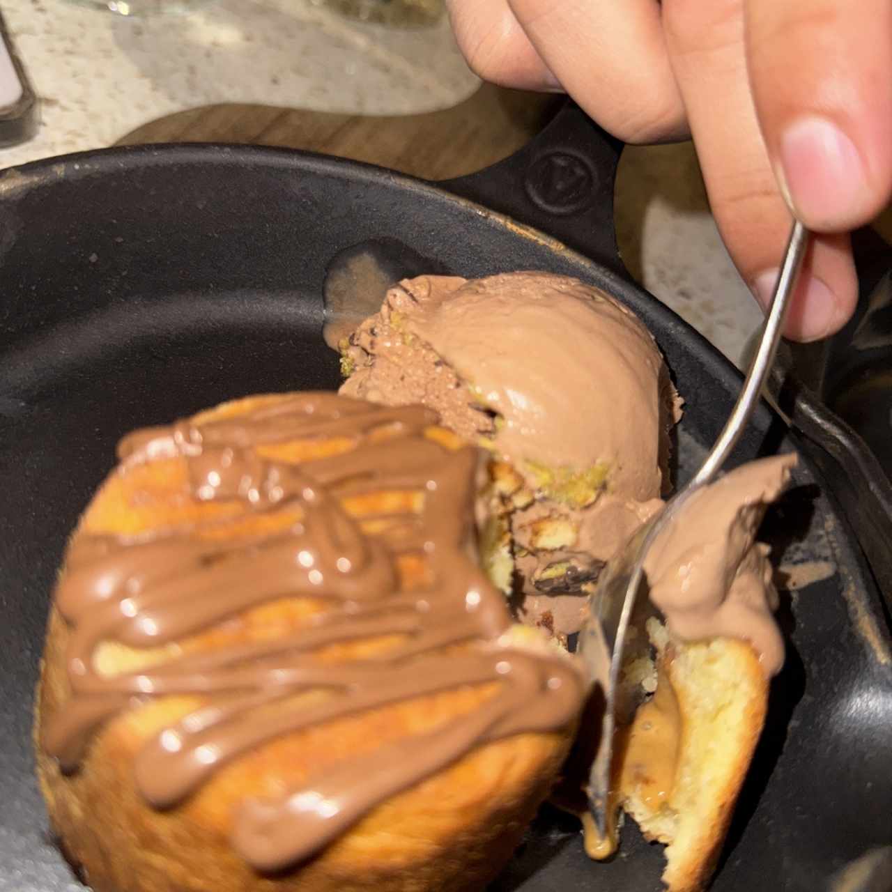 Volcan de chocolate 