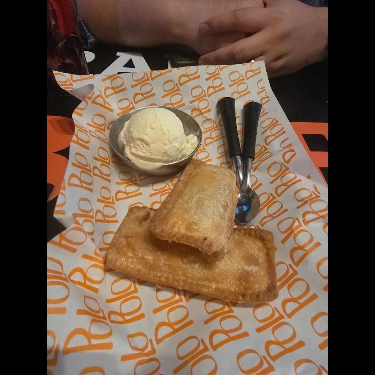 pie de queso con helado