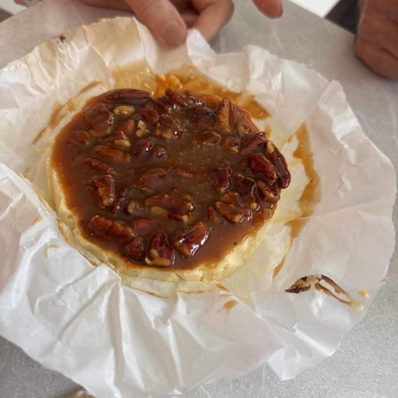 Vasquita clasica con topping de caramelo