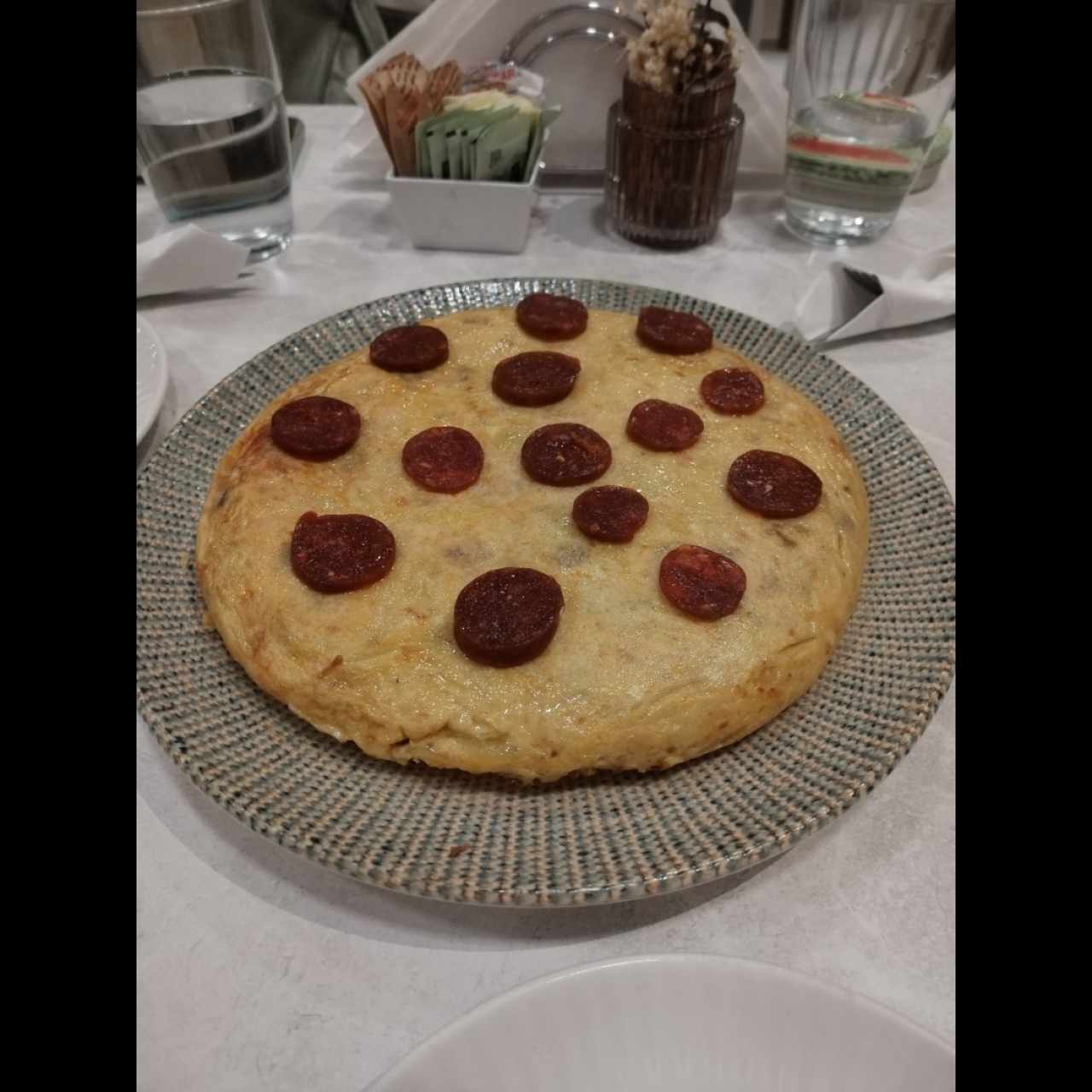 Tortilla española de Chorizo 