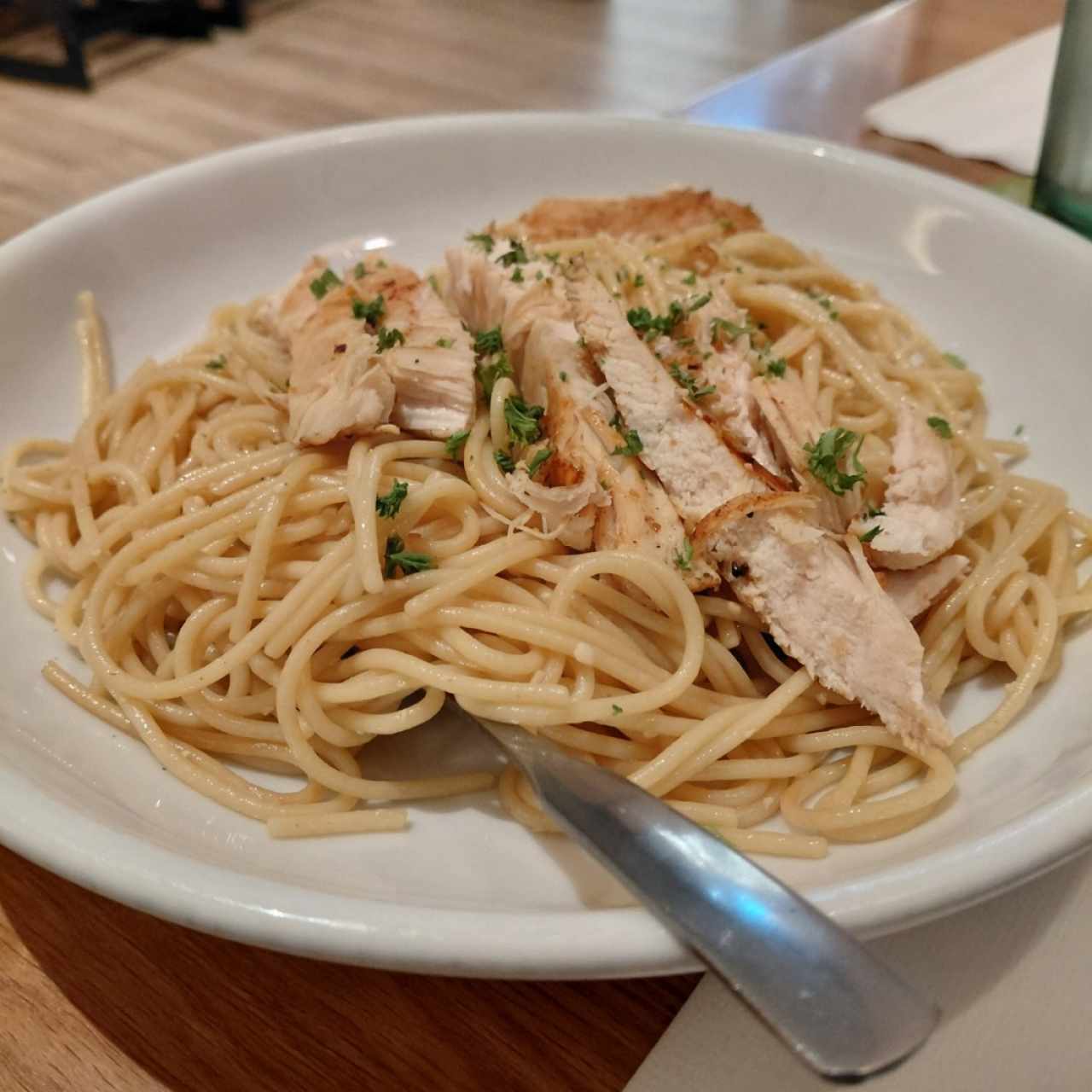 spaguetti al oleo