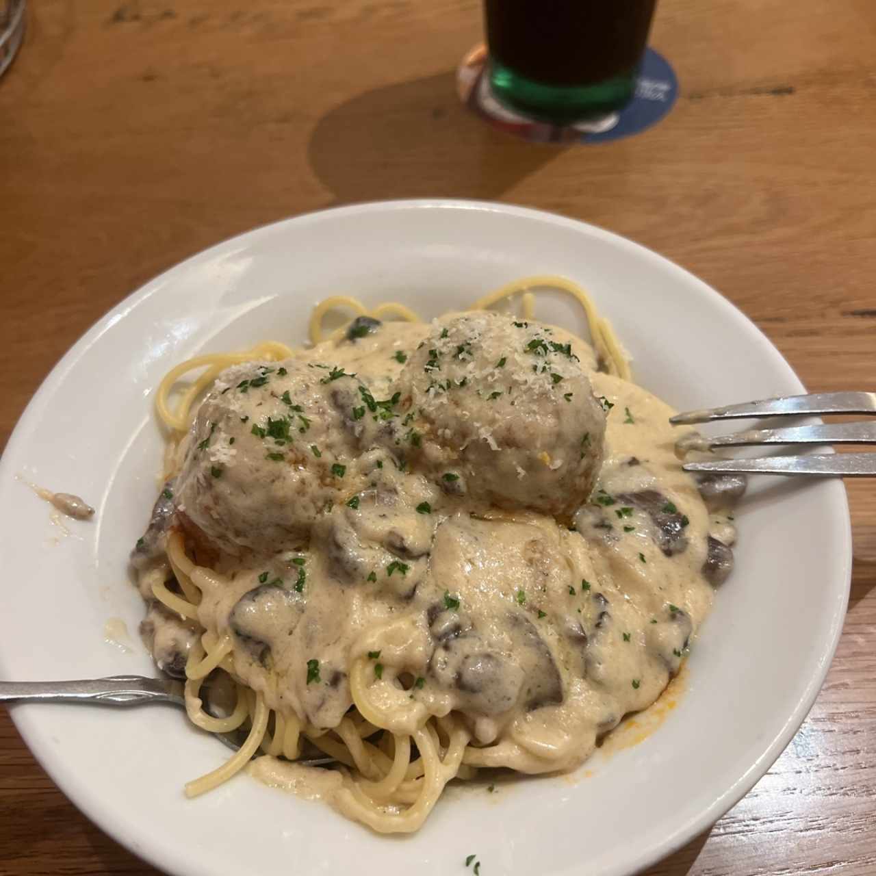 Spaghetti con meatballs