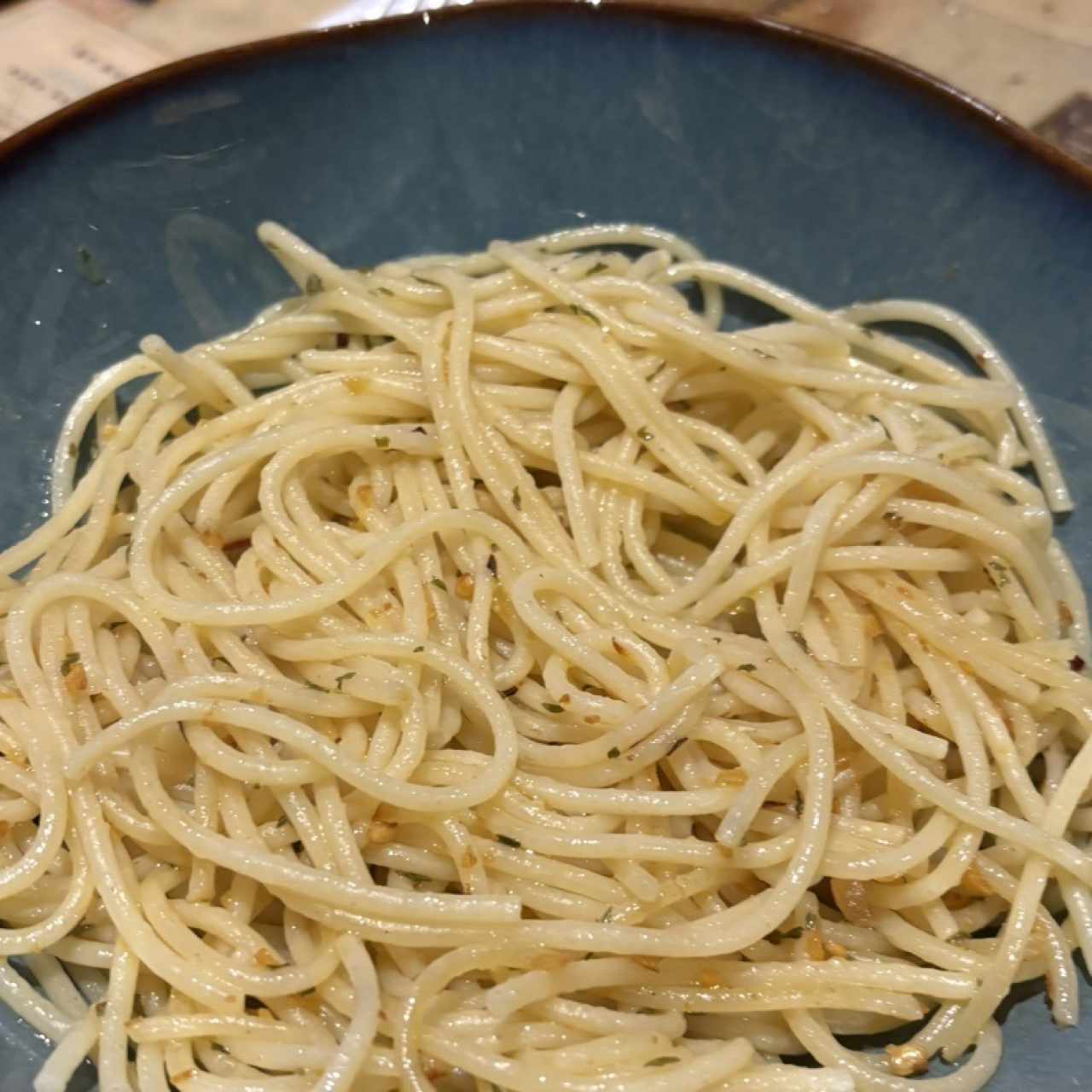 Spaghettini al aglio e olio