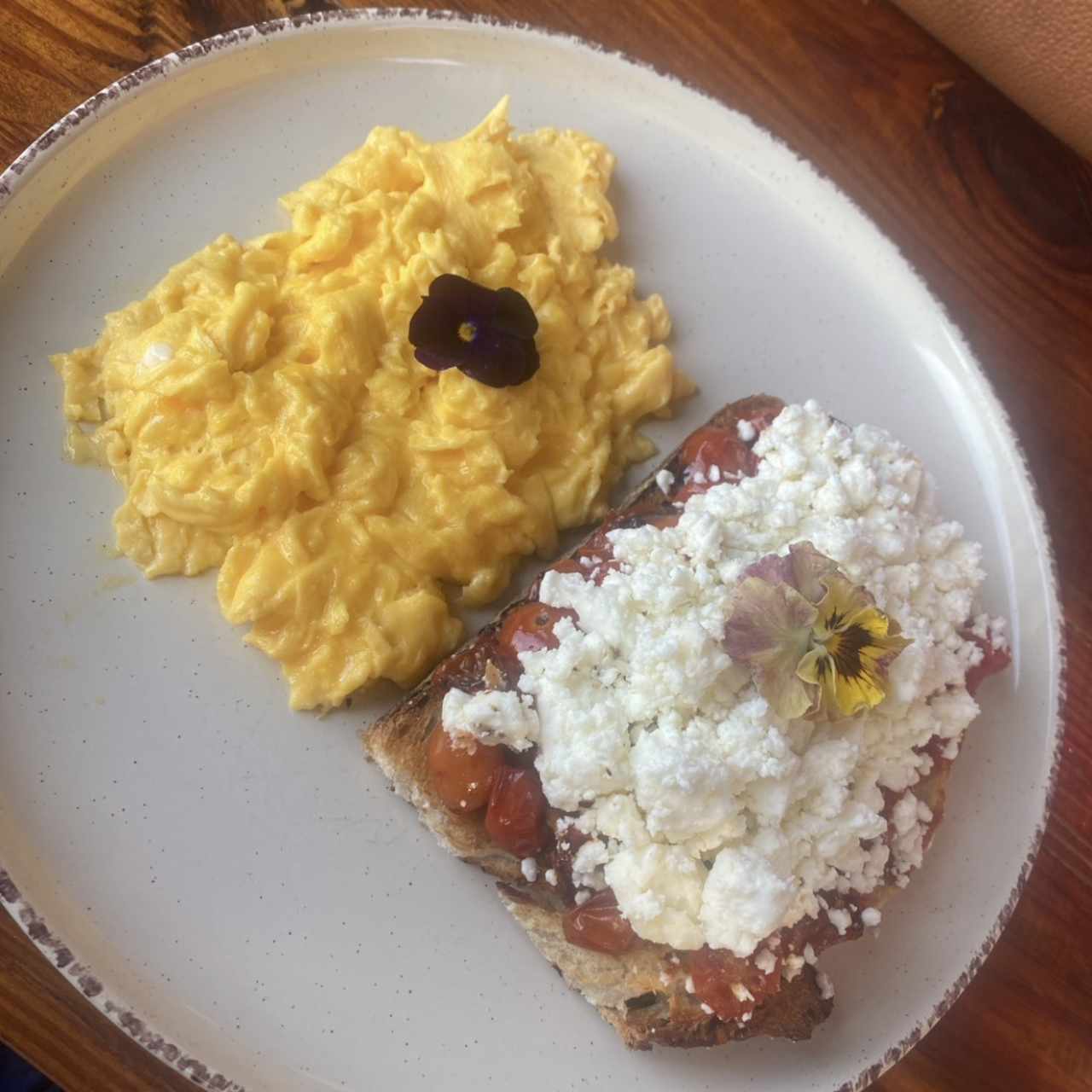 Scrabble feta toast 