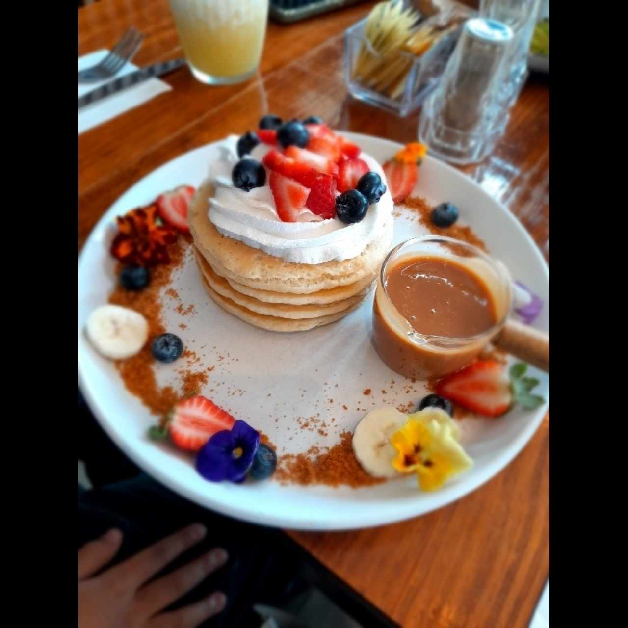 pancakes de dulce de leche