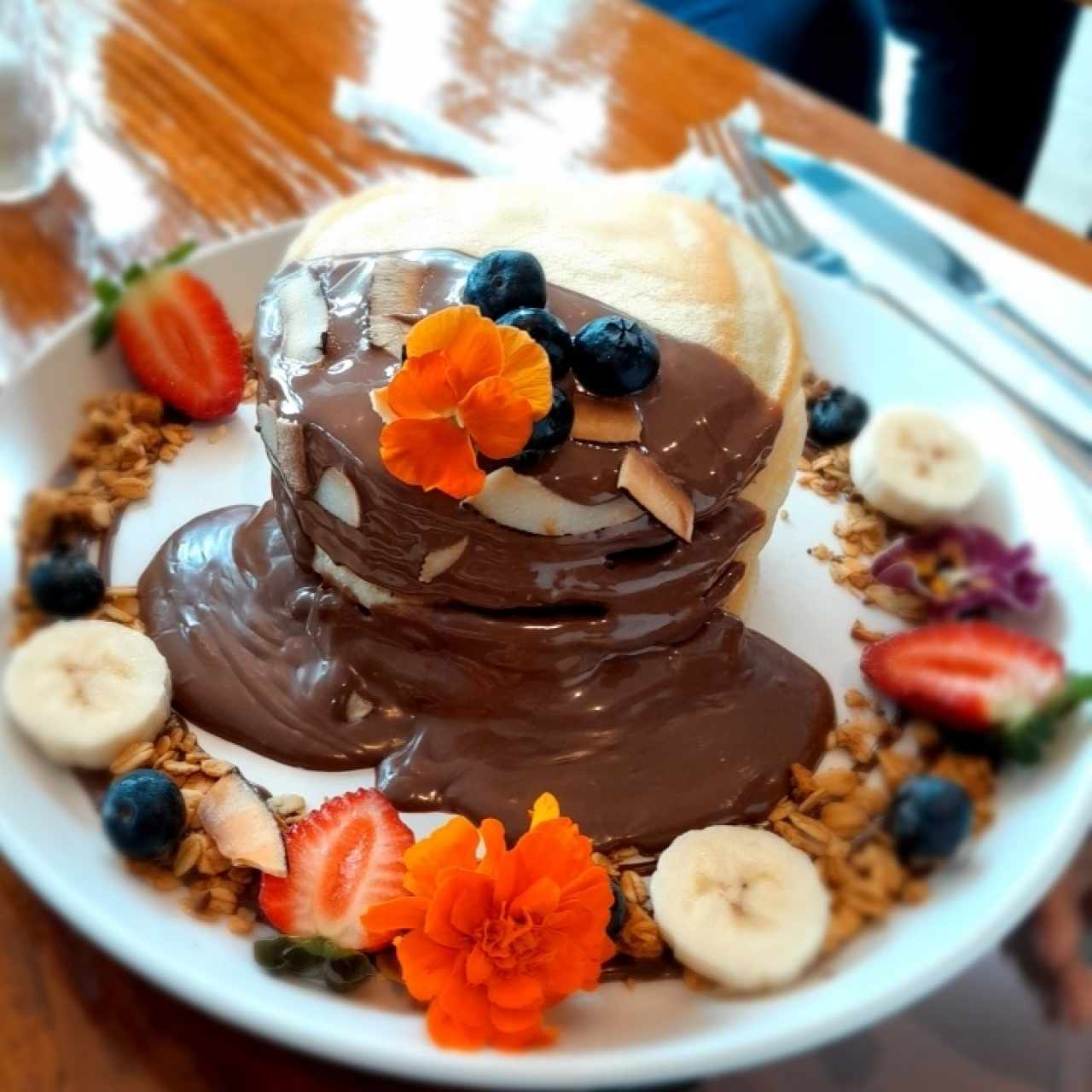 pancakes de nutella