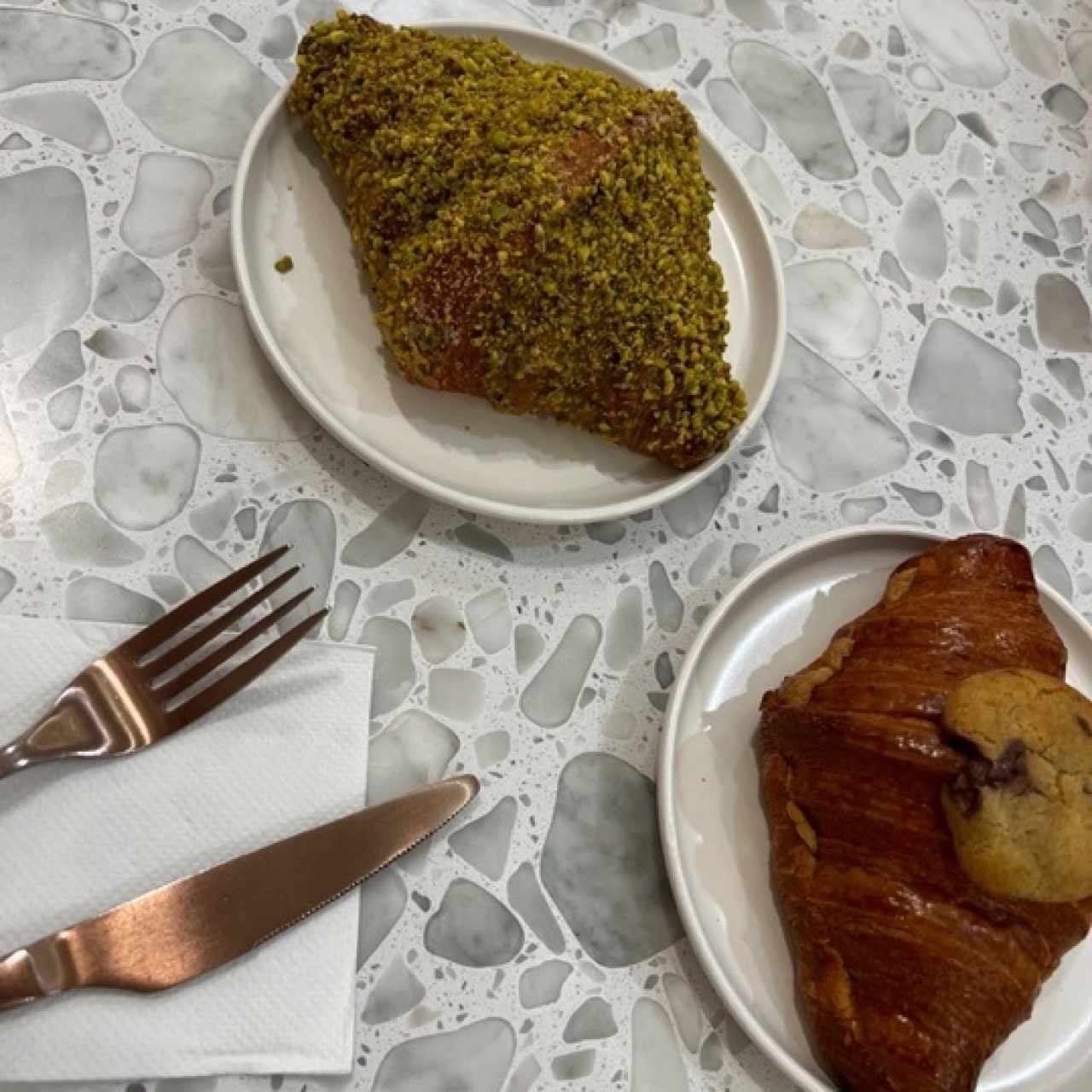 Crookie y Croisant de Pistacho