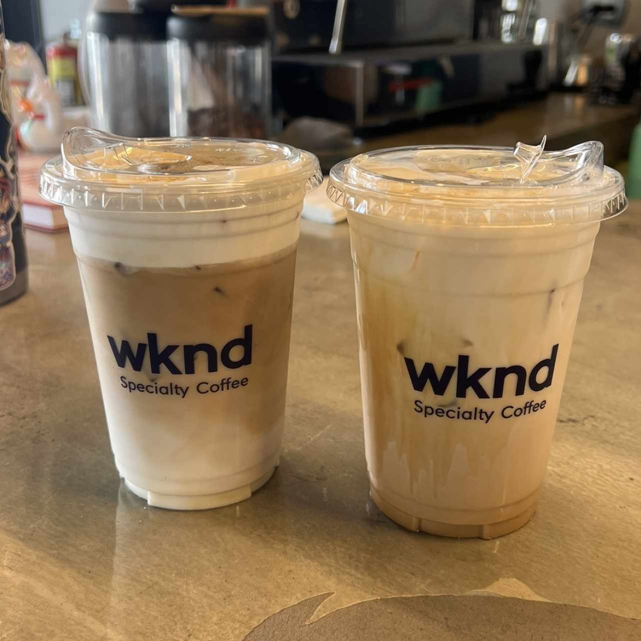 Sea salt latte y ice coffee