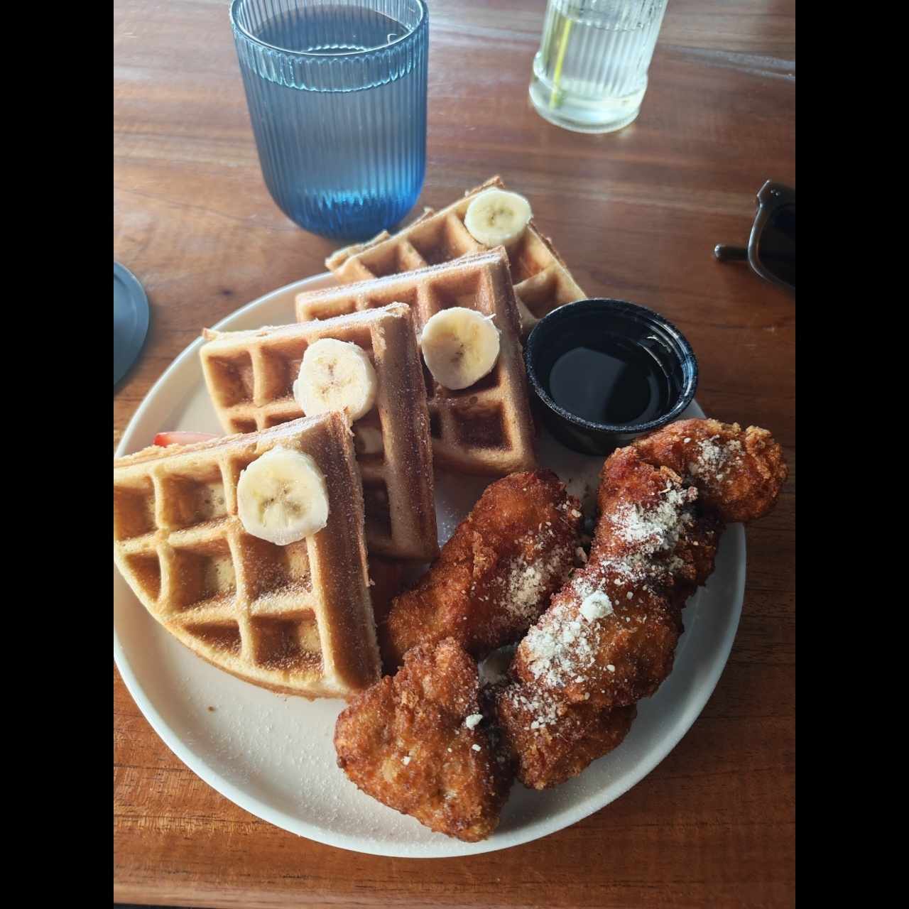 Chicken and waffles