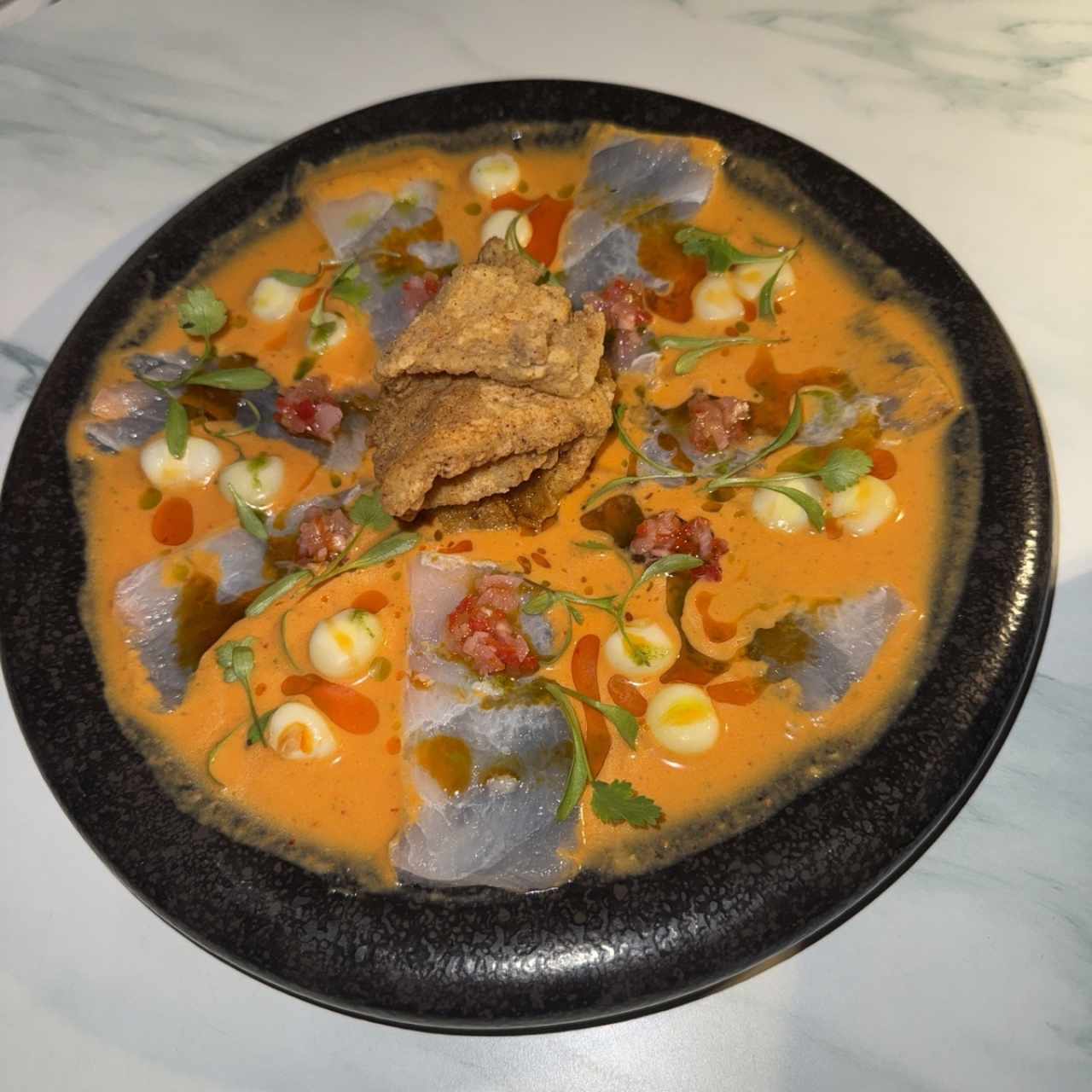 Tiradito de aji chombo