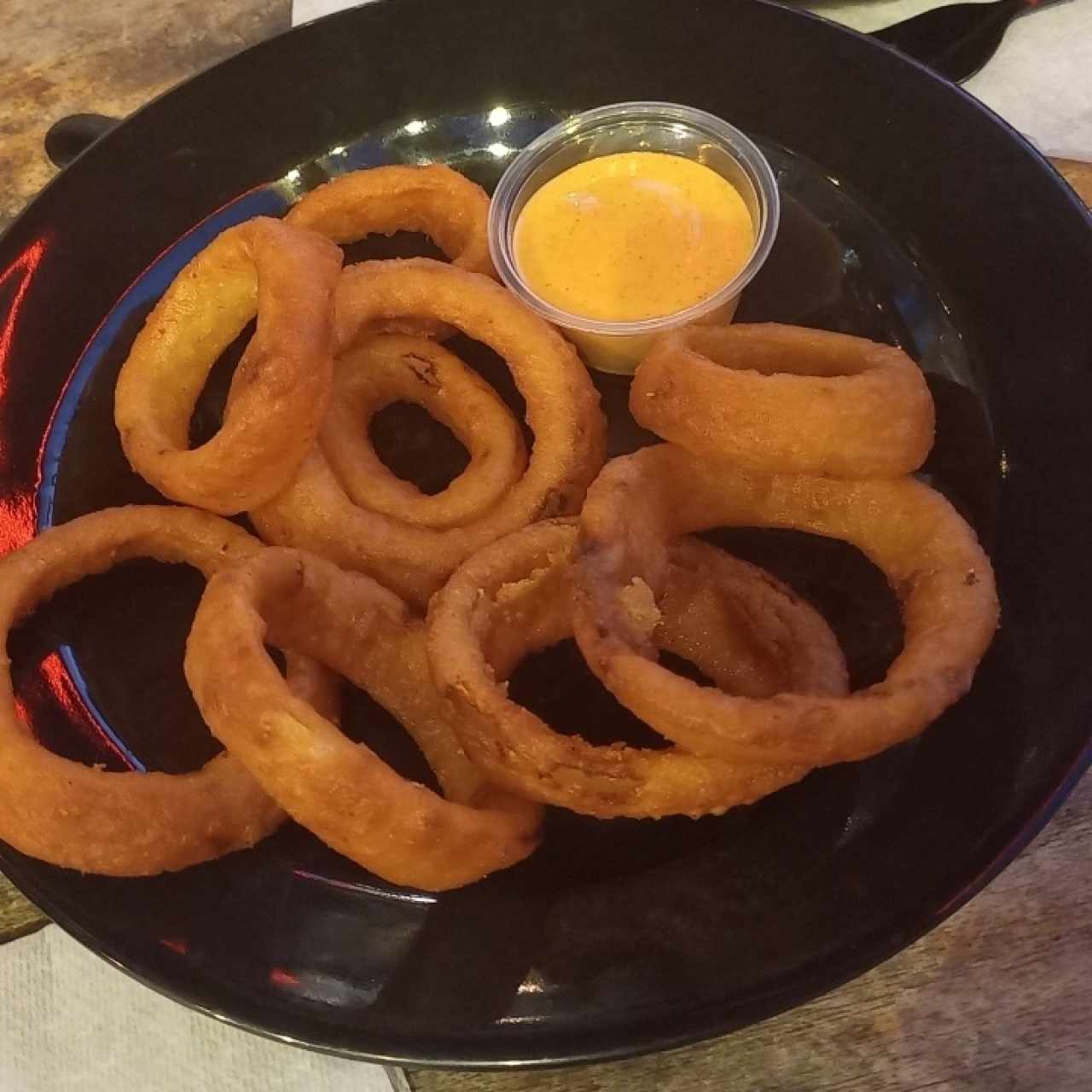 Onion rings salsa especial