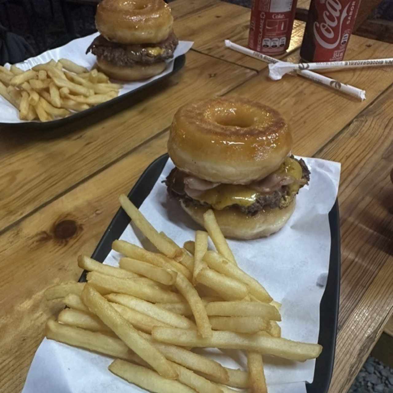 Donuts burger 