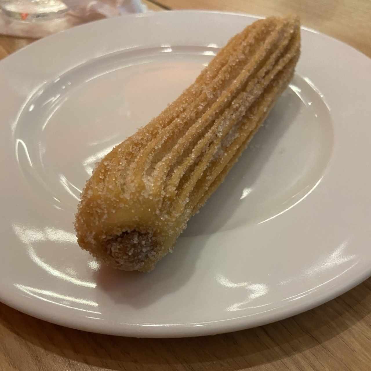 Churro relleno de manjar