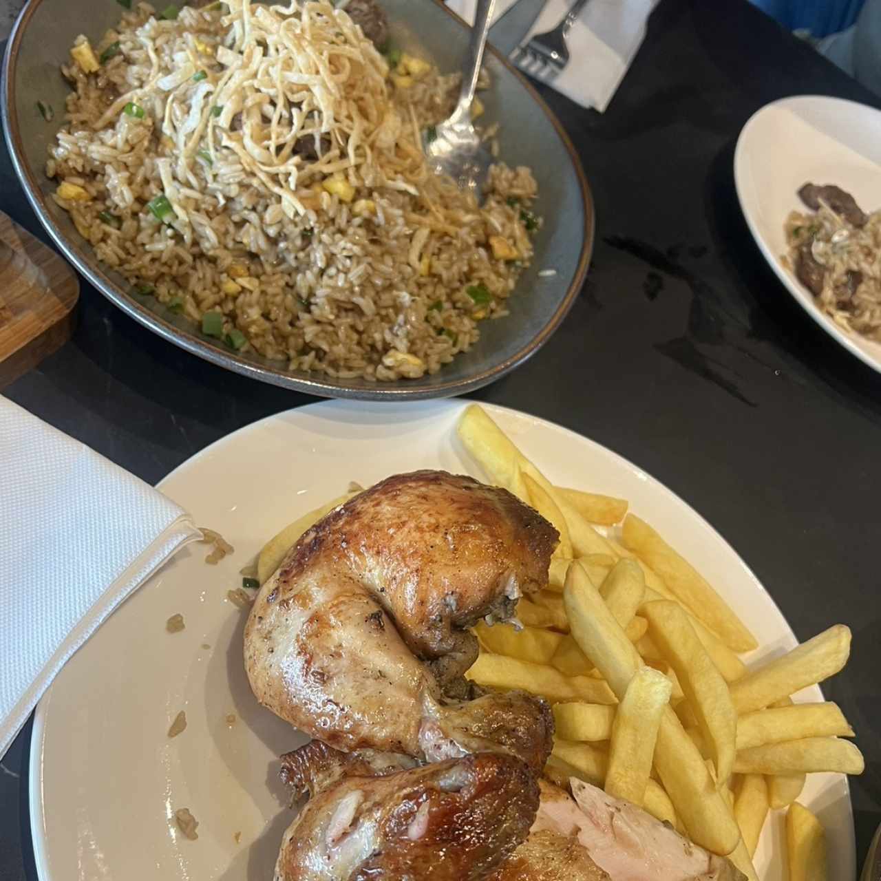 Arroz cuaufa de carne 