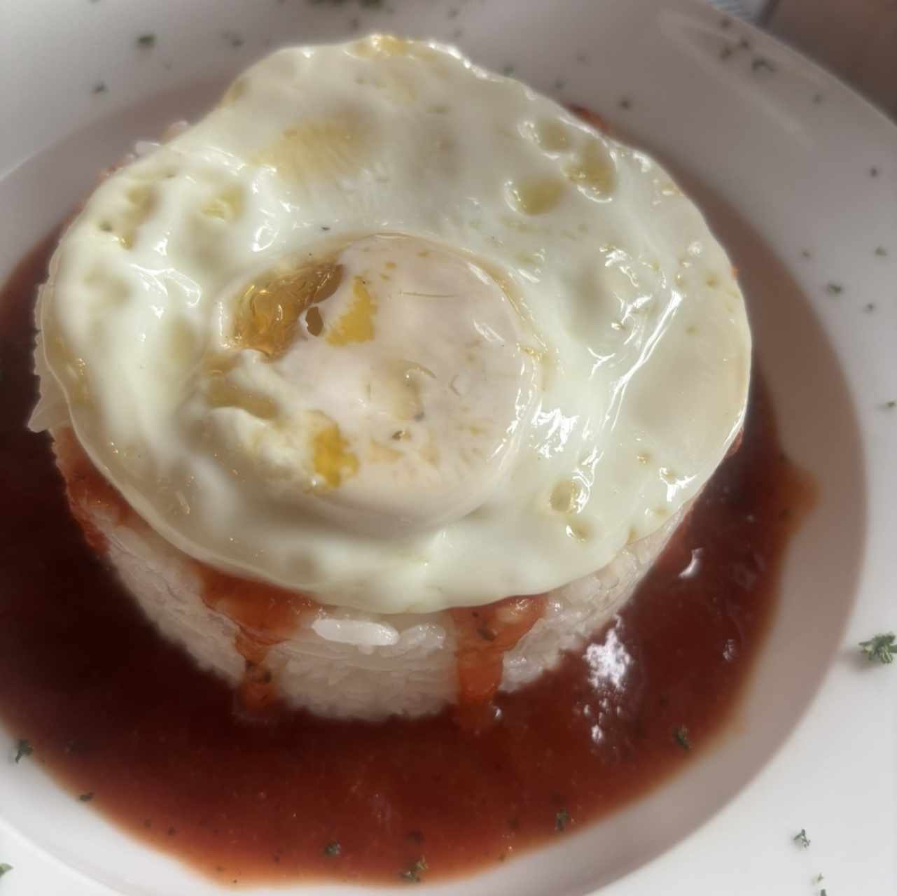 Arroz a la cubana 