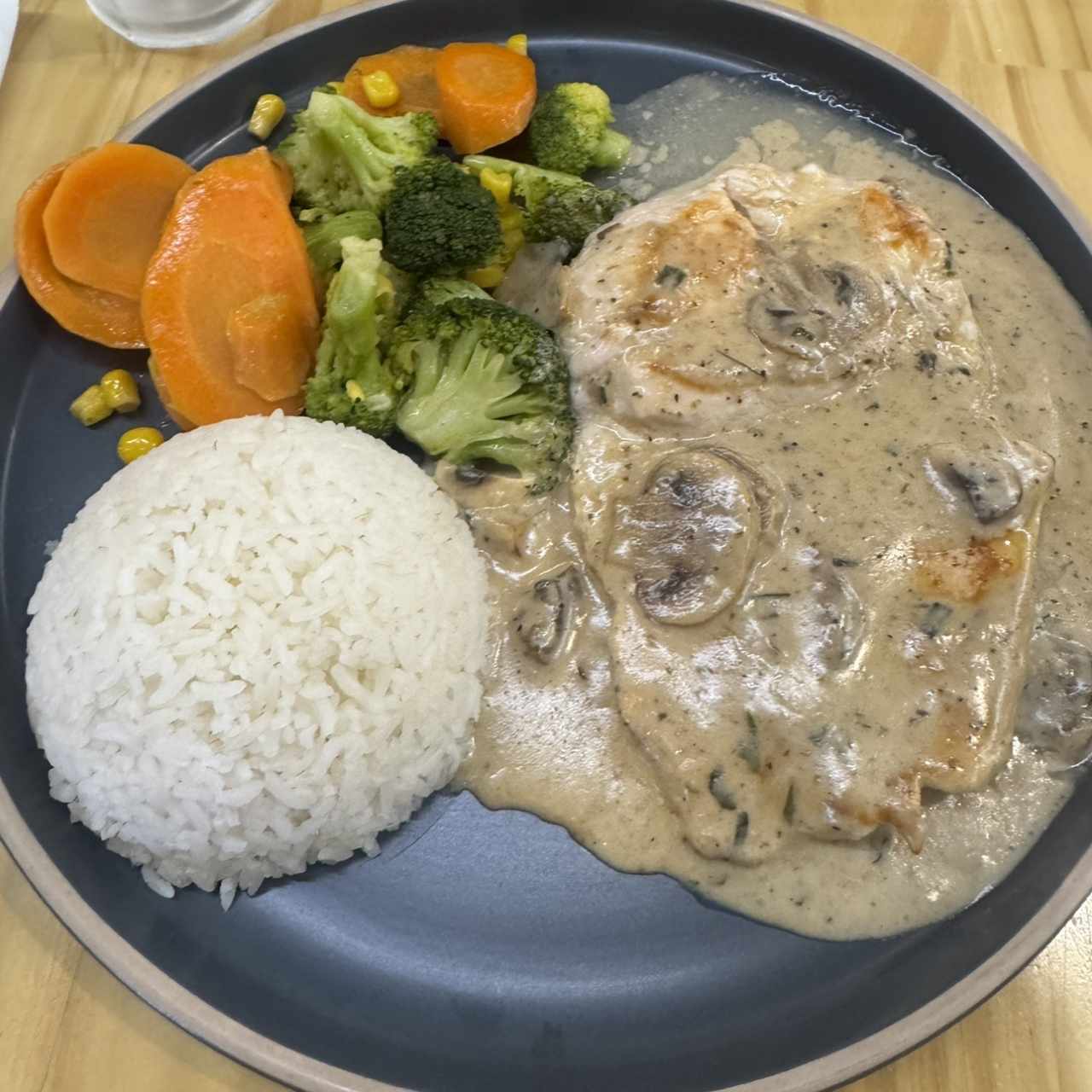 Pollo con hongos