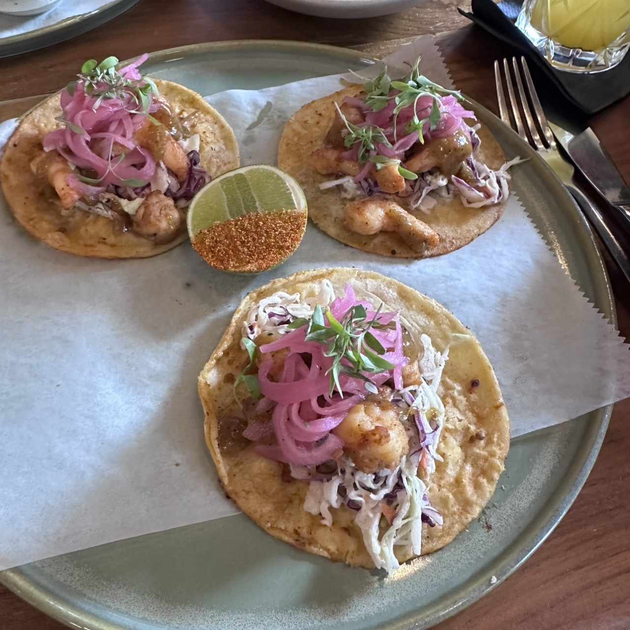 ENTRADAS - TACOS DE CAMARÓN