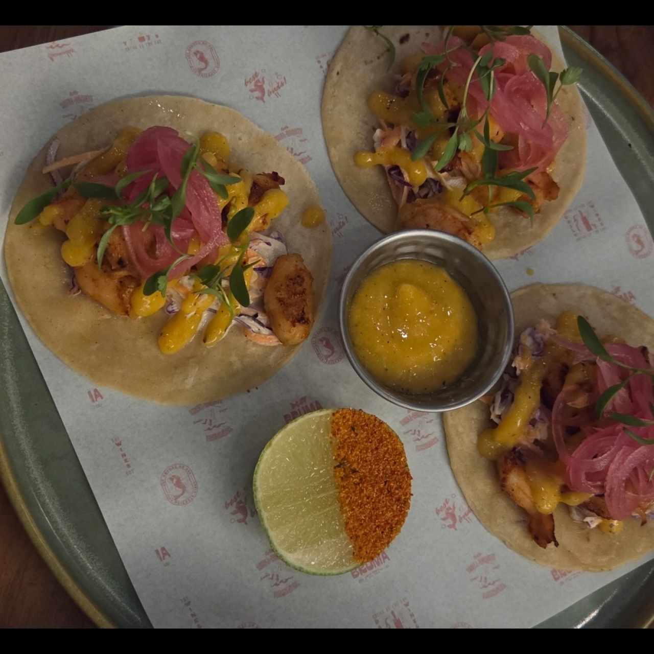 Tacos de camarones