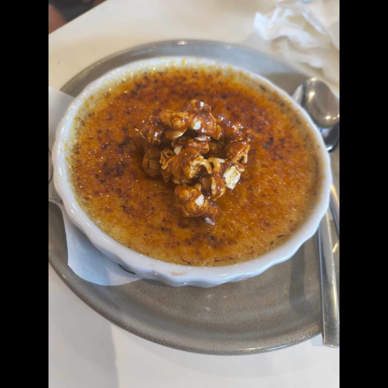 Creme brulé de maíz nuevo
