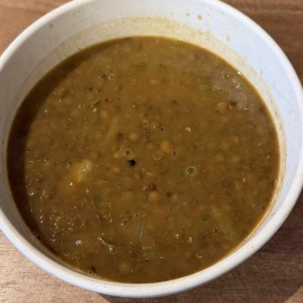 Sopa de lentejas
