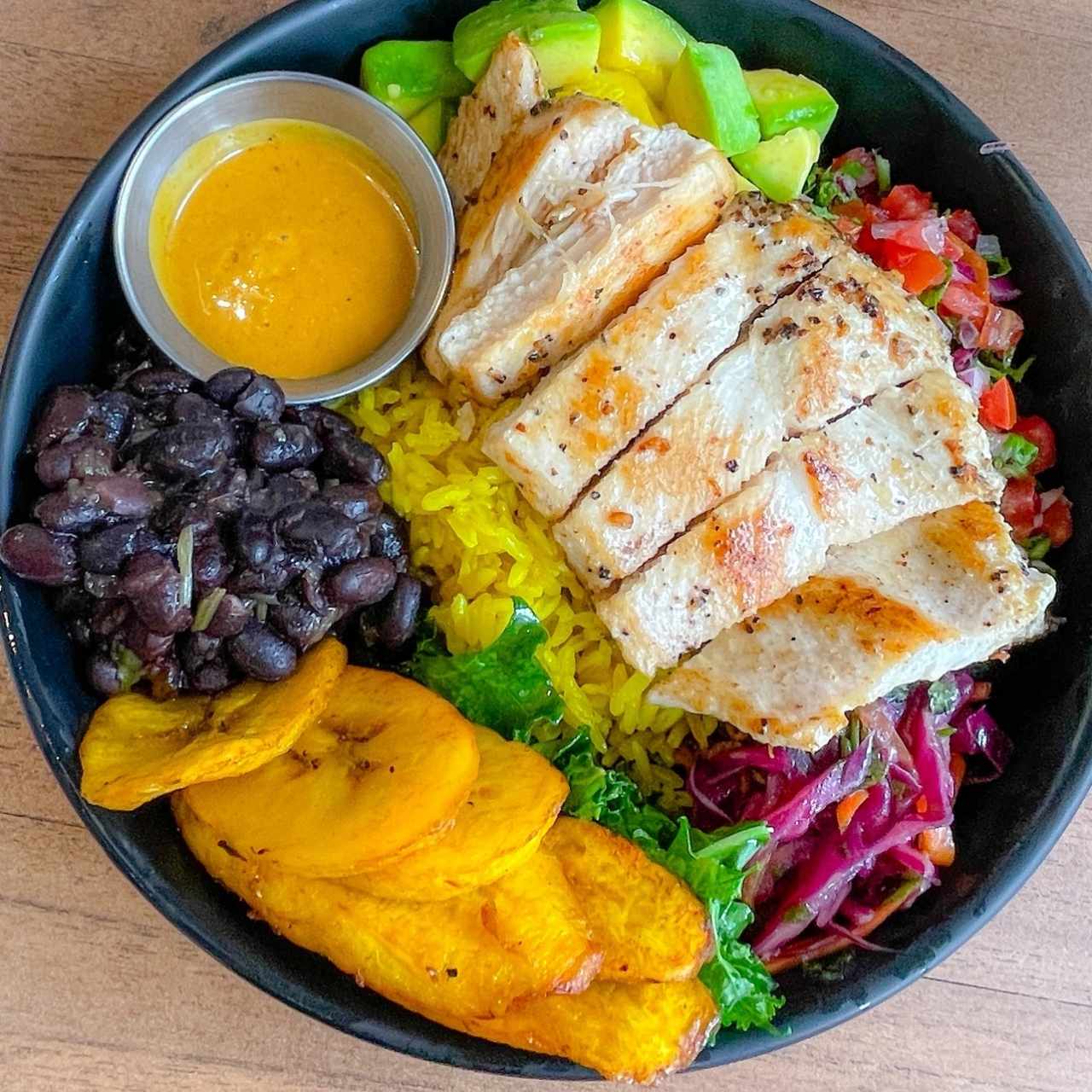 House Bowl (vegan) con extra de pollo 