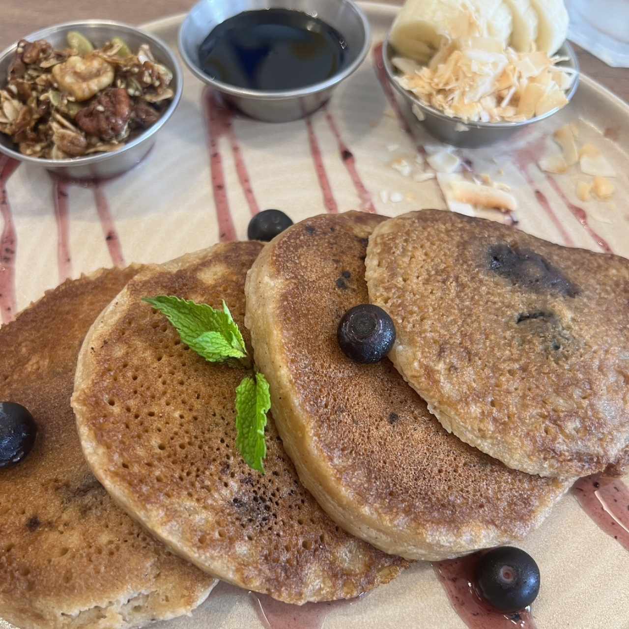 Pancake de blueberries 