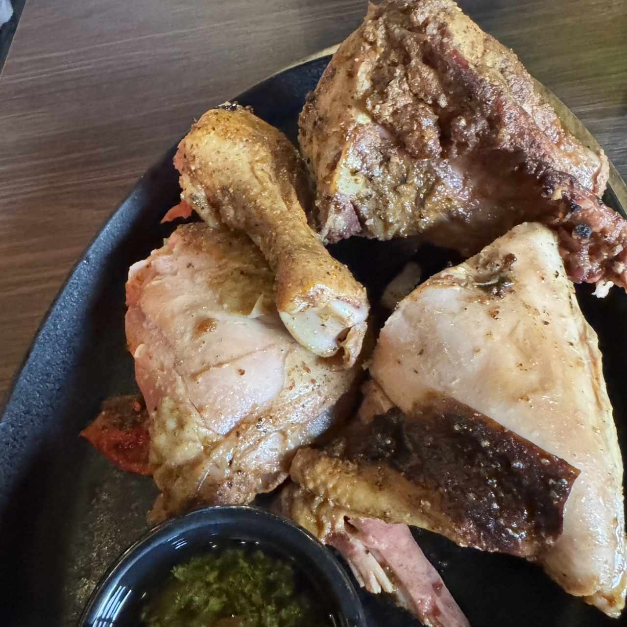 Medio pollo asado 