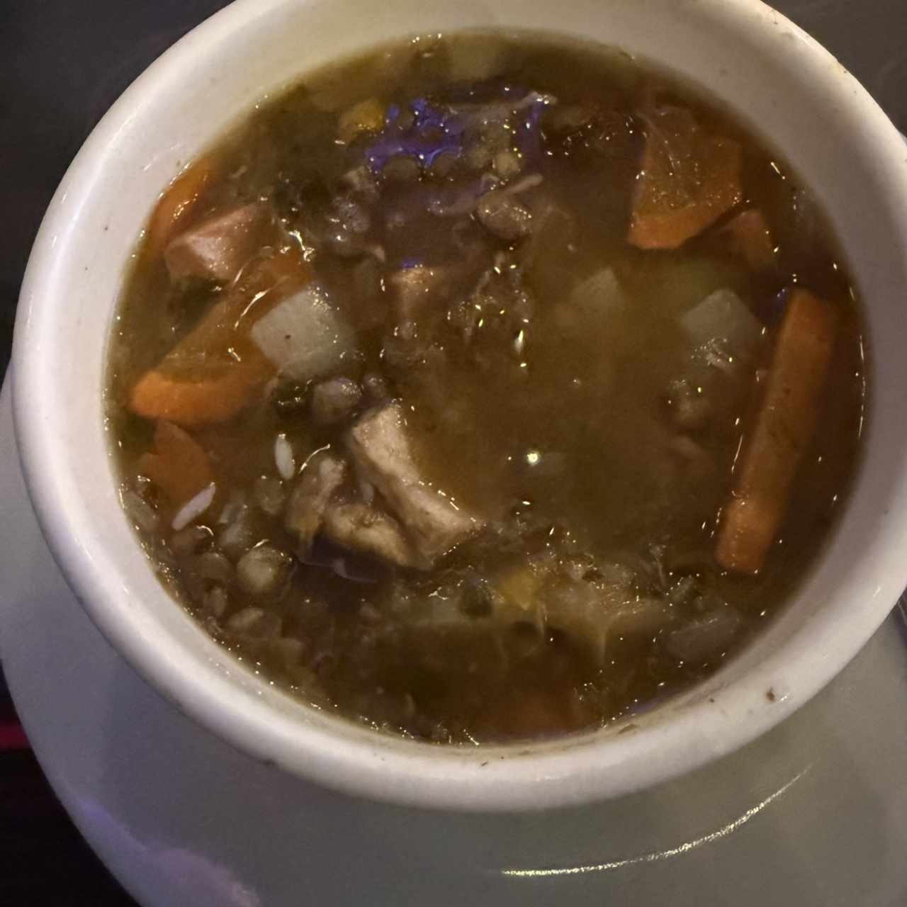 Sopa de lentejas