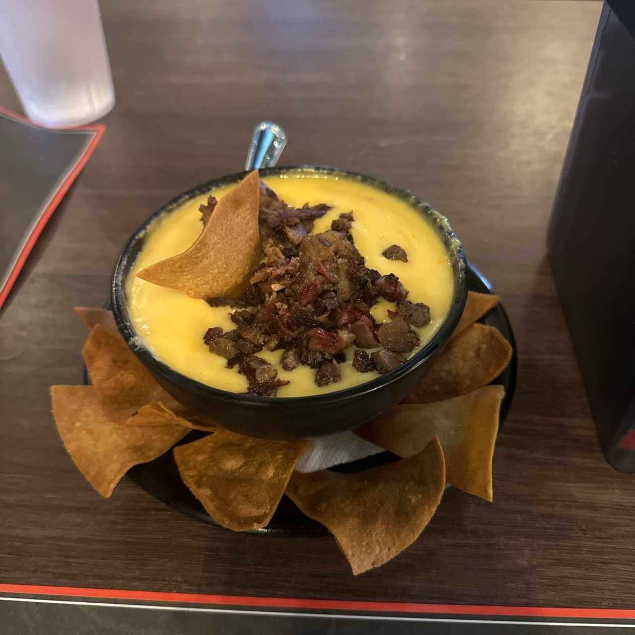 Queso Fundido con Brisket burn ends 