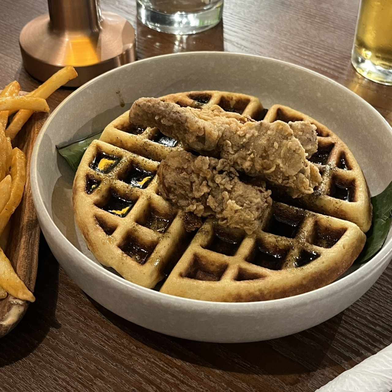 Chicken and waffle