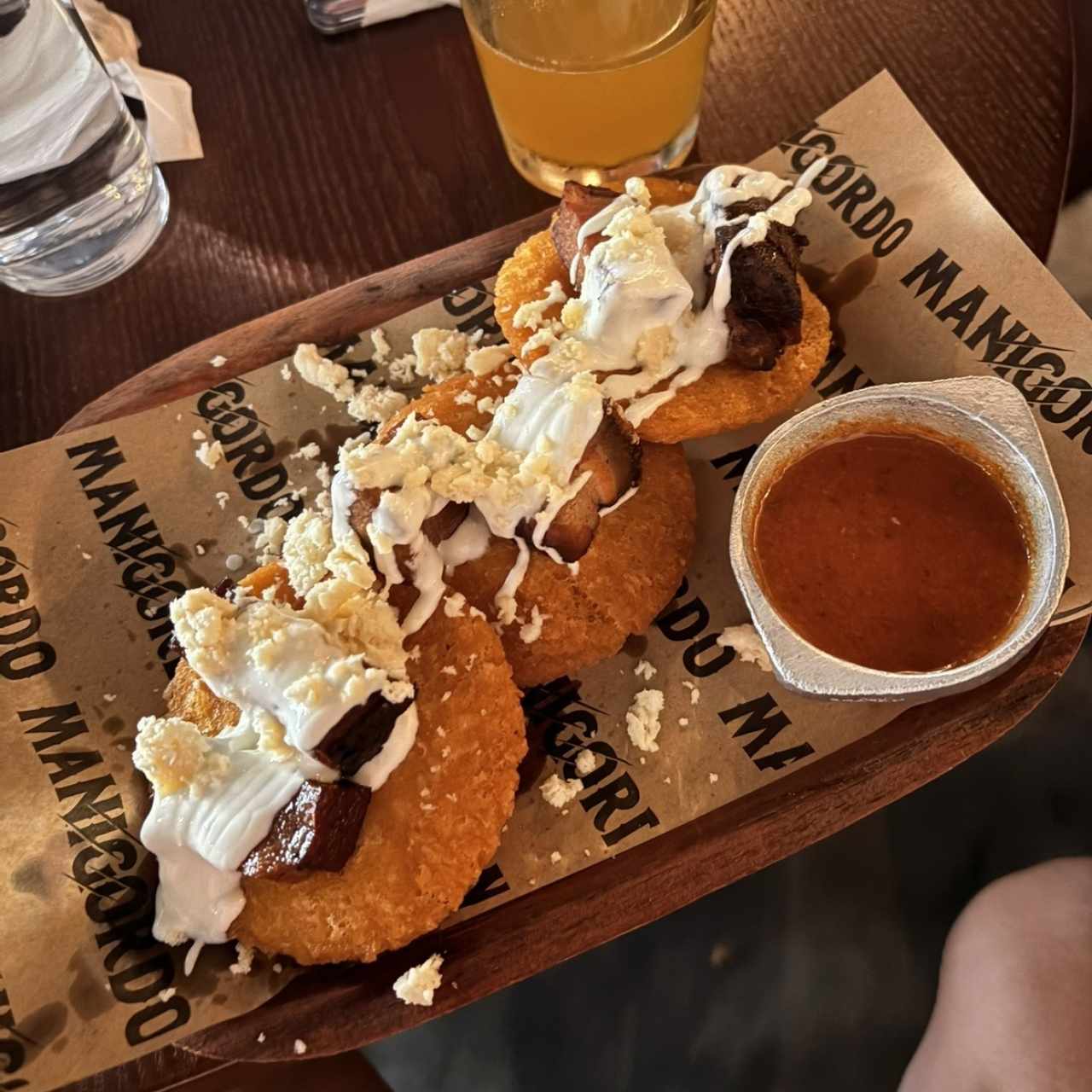 Chicharron de puerco con tortilla