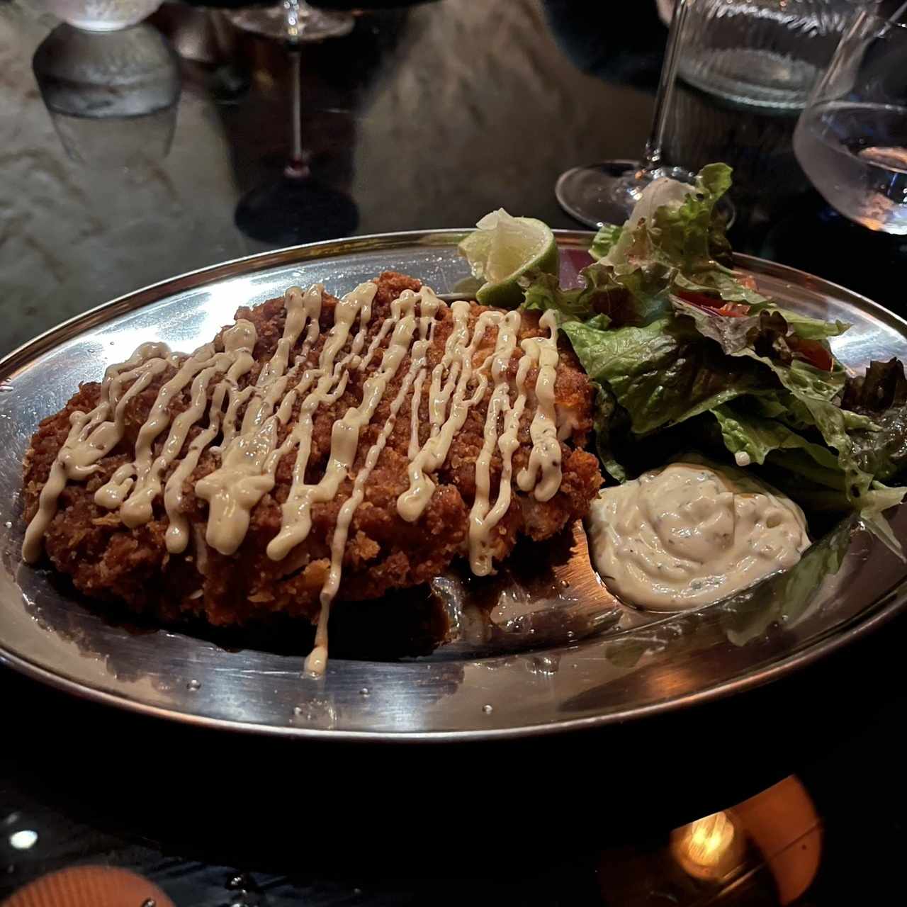 Schnitzel y tartara rustica
