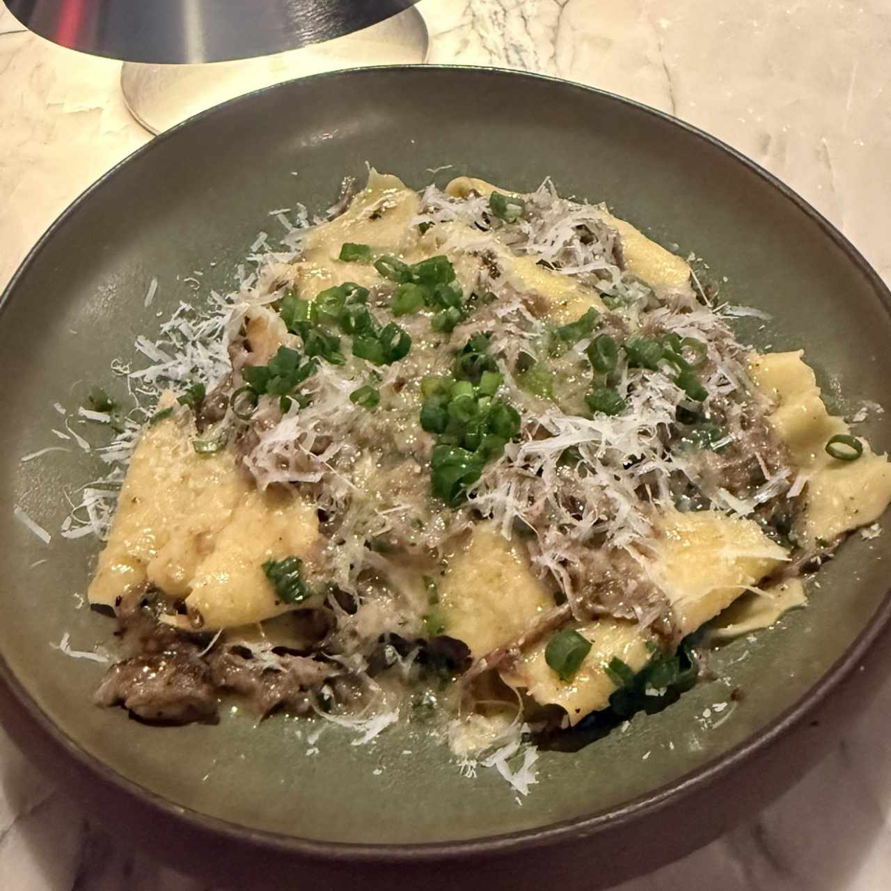 Pappardelle con rabo de res