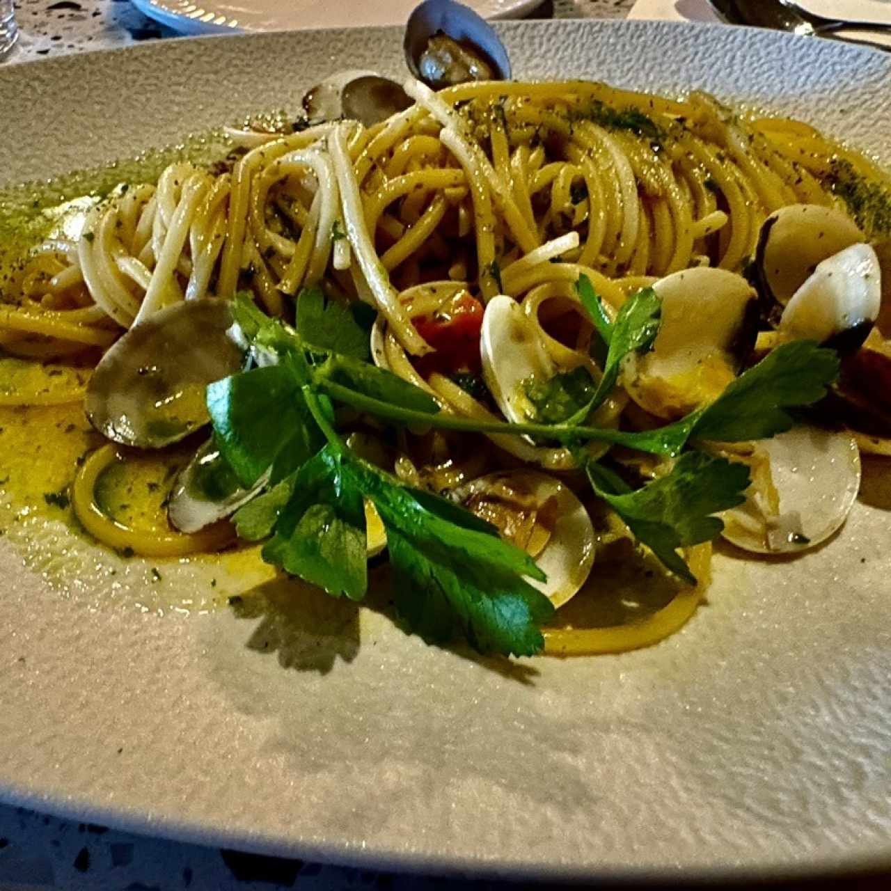 Mariscos al olio