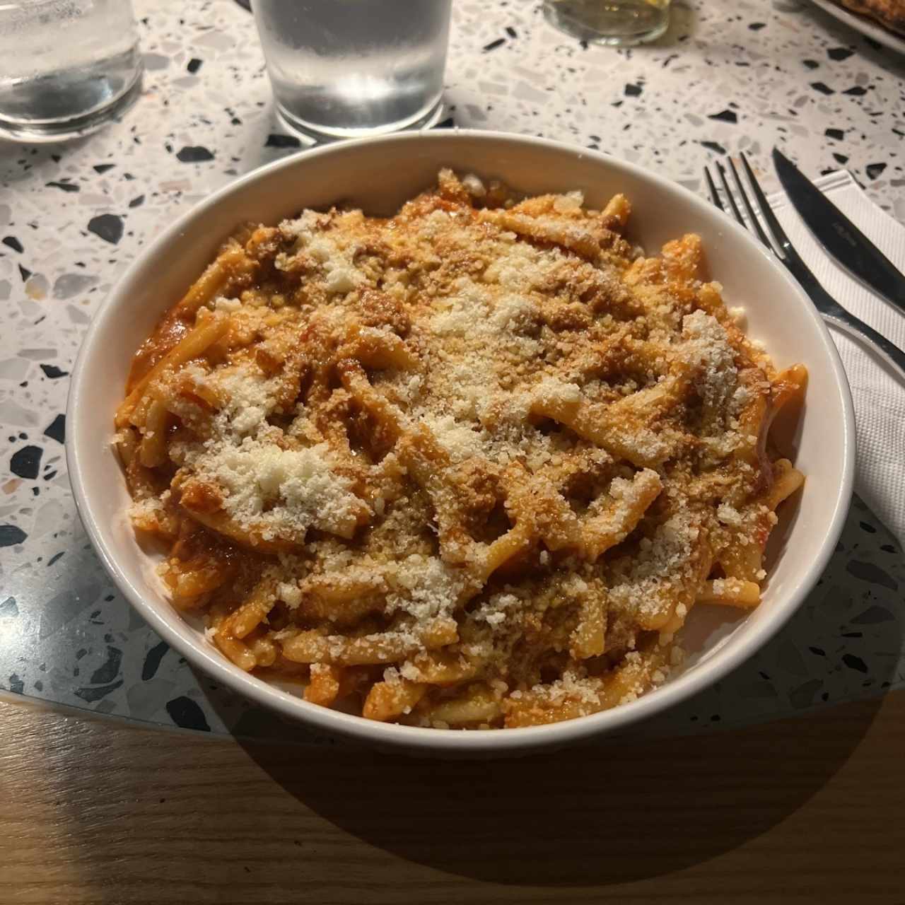 Casarecce al ragú di borgo
