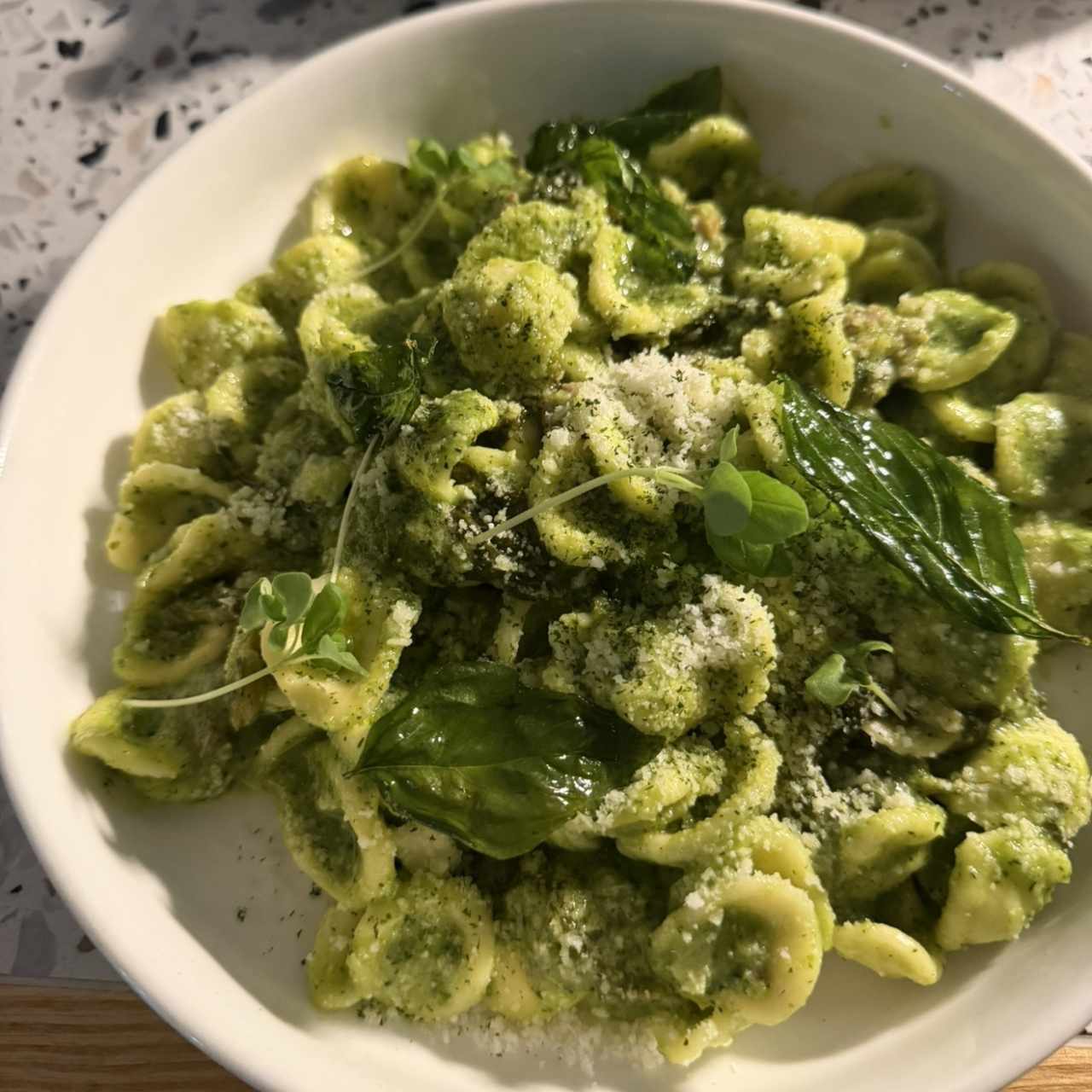 Pasta con chorizo y zuchinni