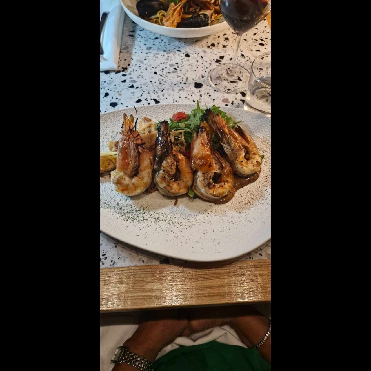 gambones a la parrilla