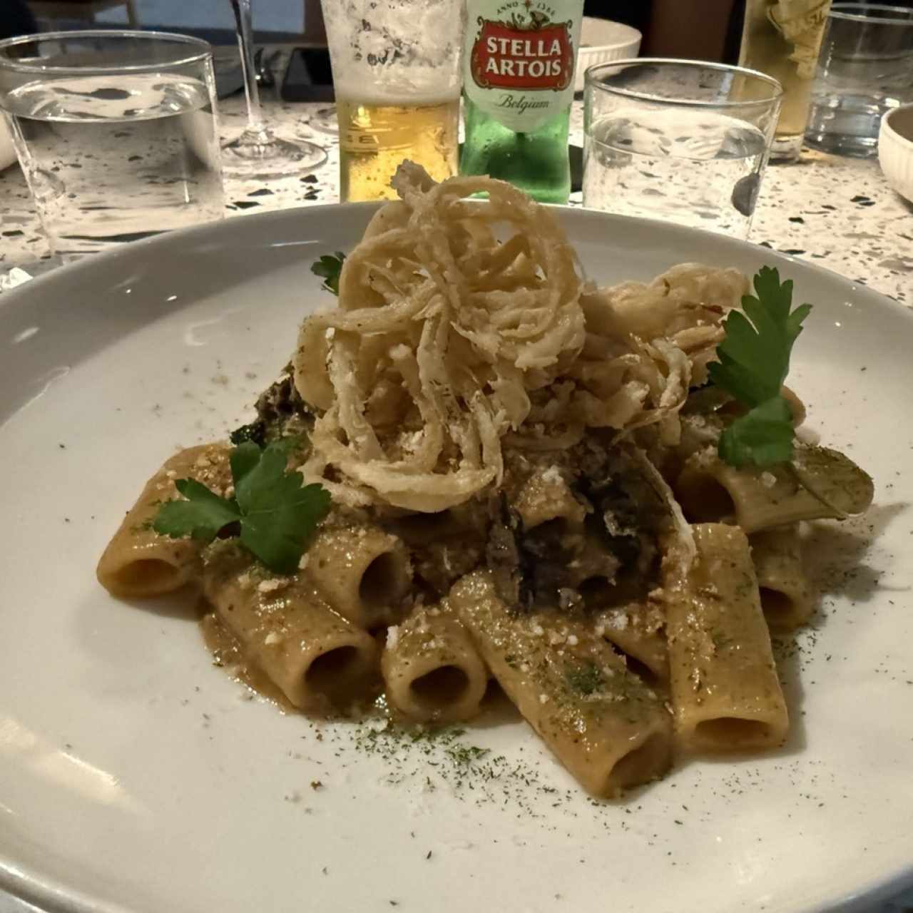 Rigatone cipolla e tartufo