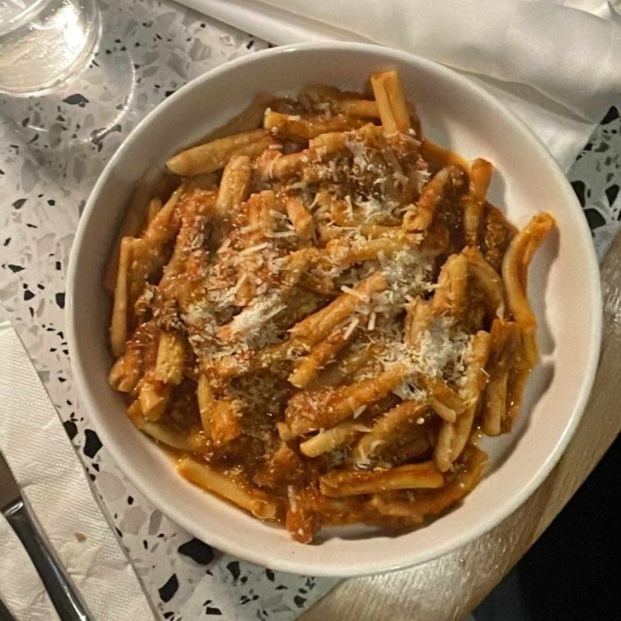 Casarecce al ragú di borgo