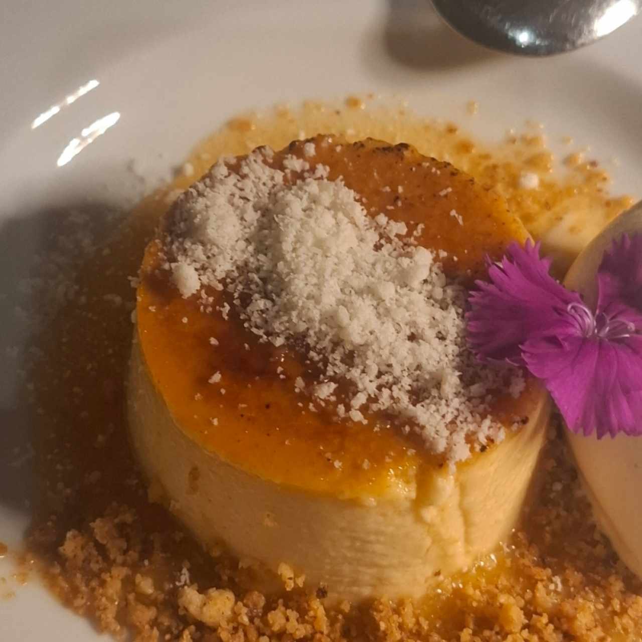 flan de 4 quesos