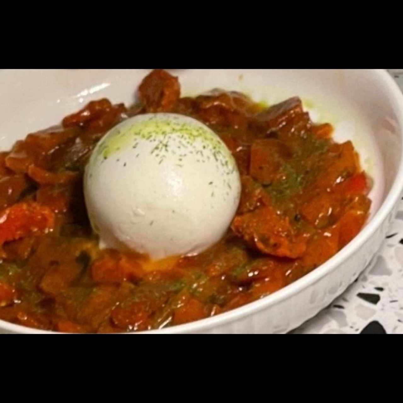Burrata pimenton 