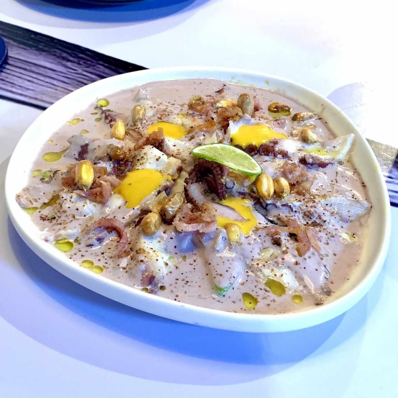 Pulpo al Olivo.  Espectacular 