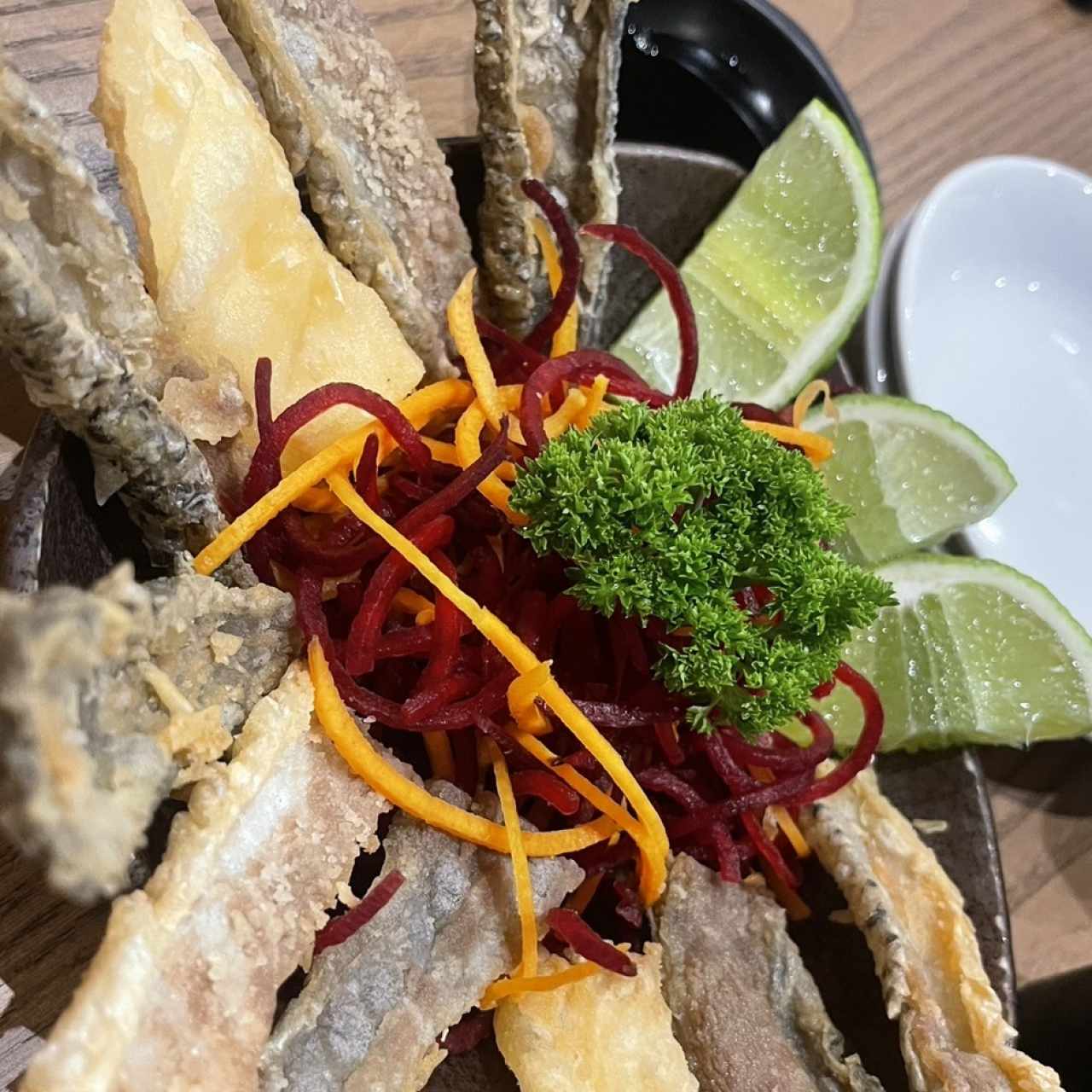 Chicharron de piel de salmon 