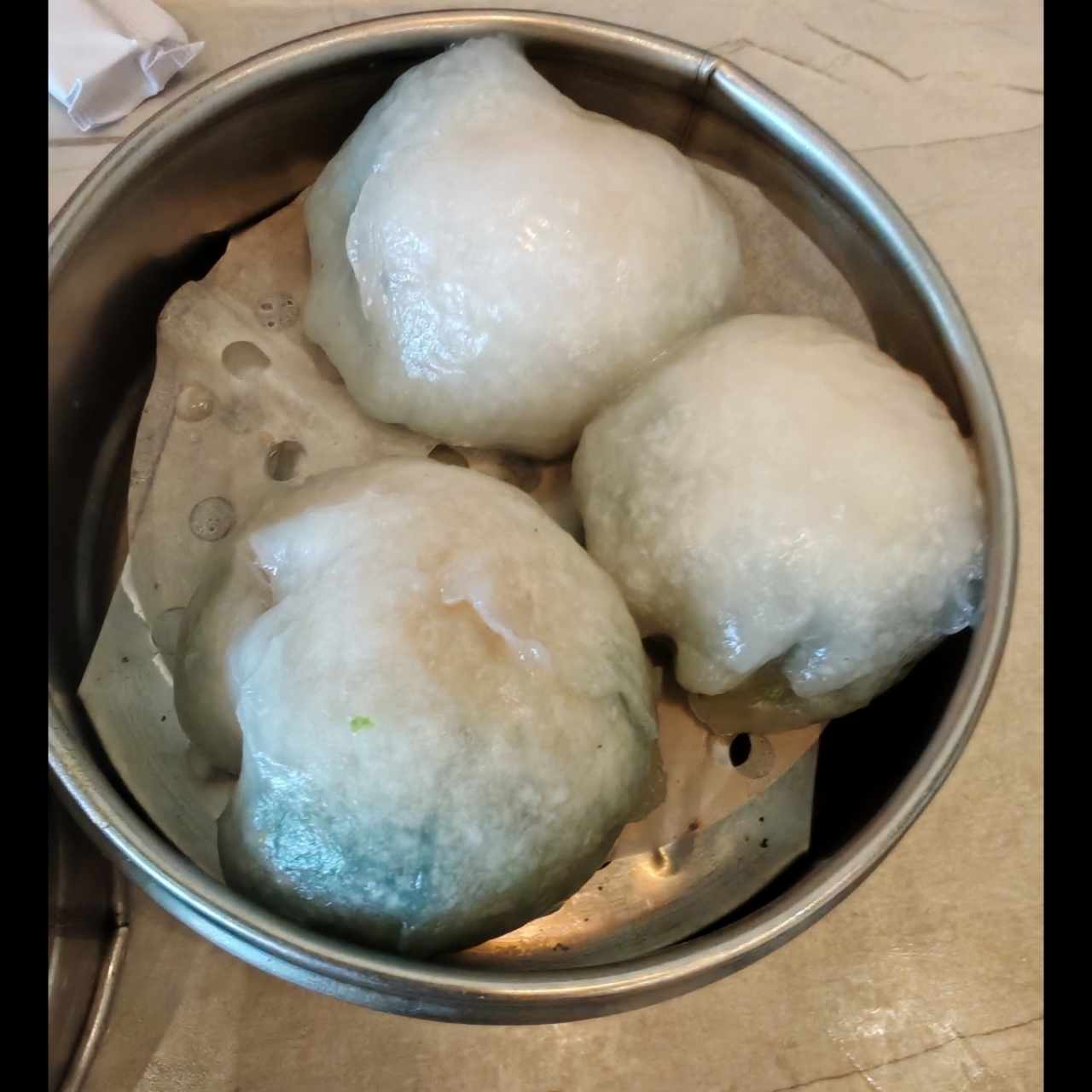 Cauchoipao (camarón y vegetales) 