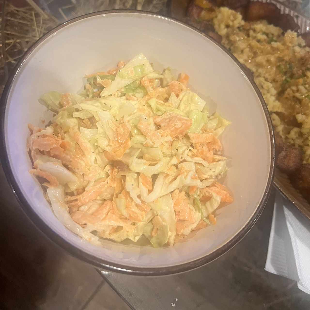 Ensalada de repollo con zanahoria 