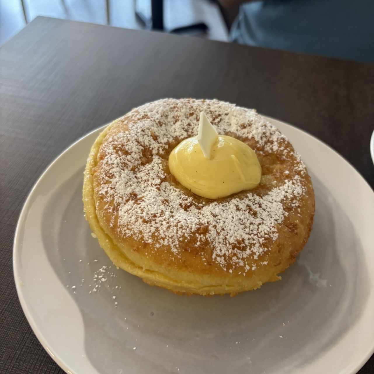 Bomba de crema pastelera 