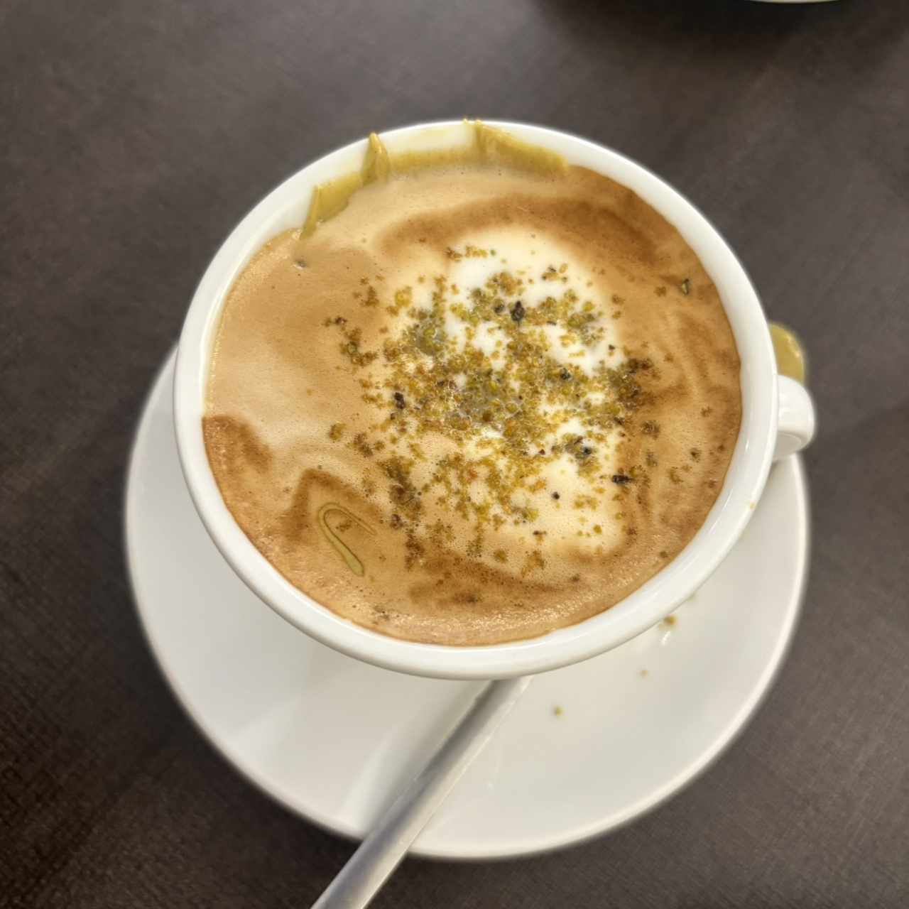 Capuccino de pistacho 