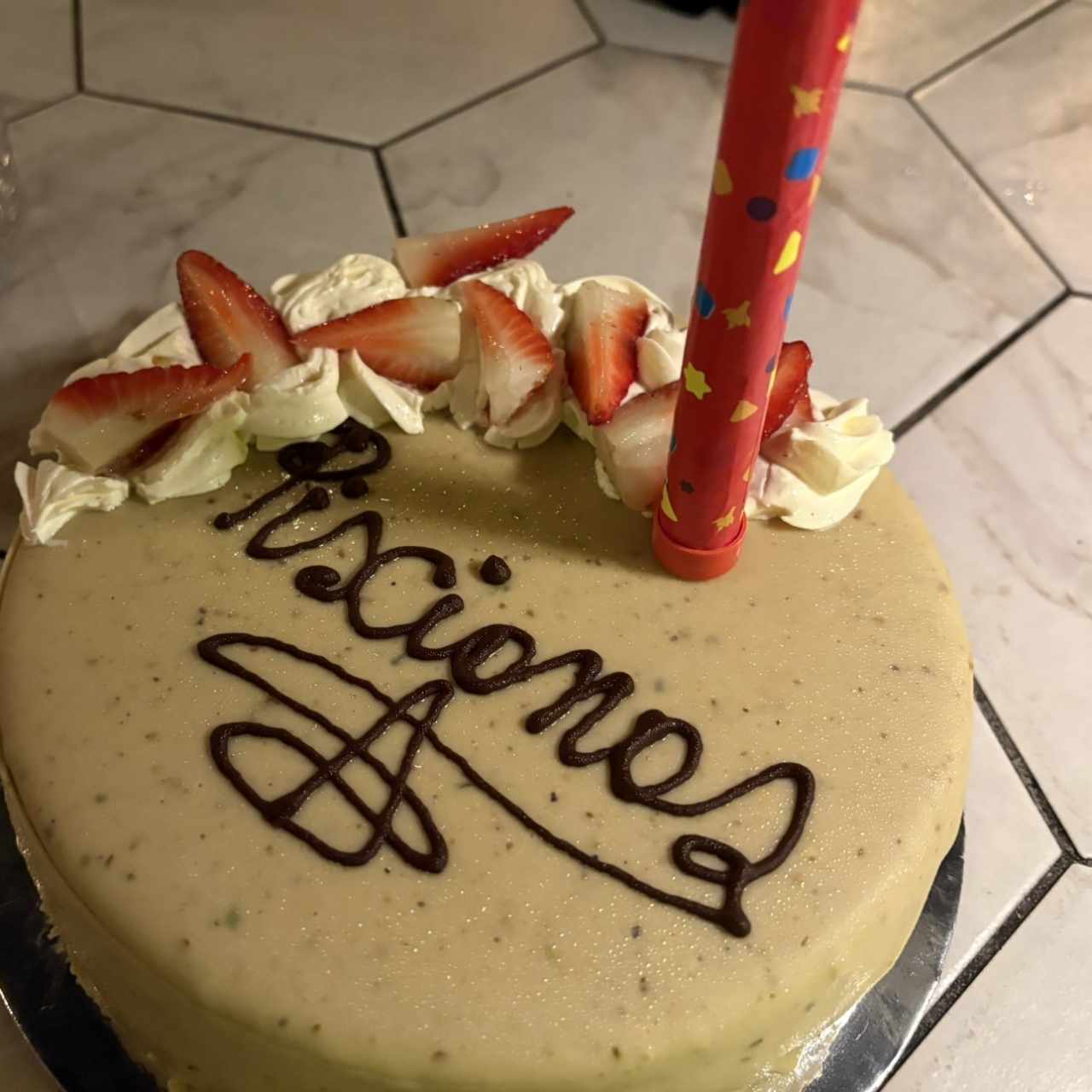 Pastel de pistacho 