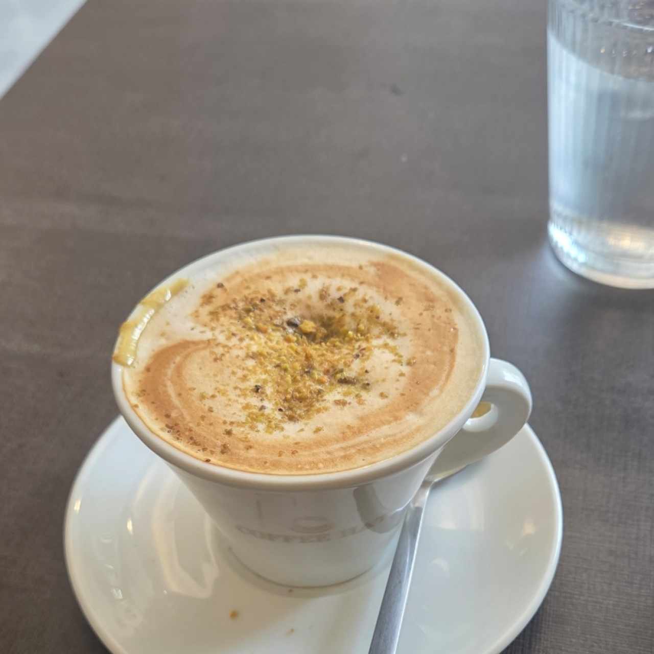 capuchino con pistacho 