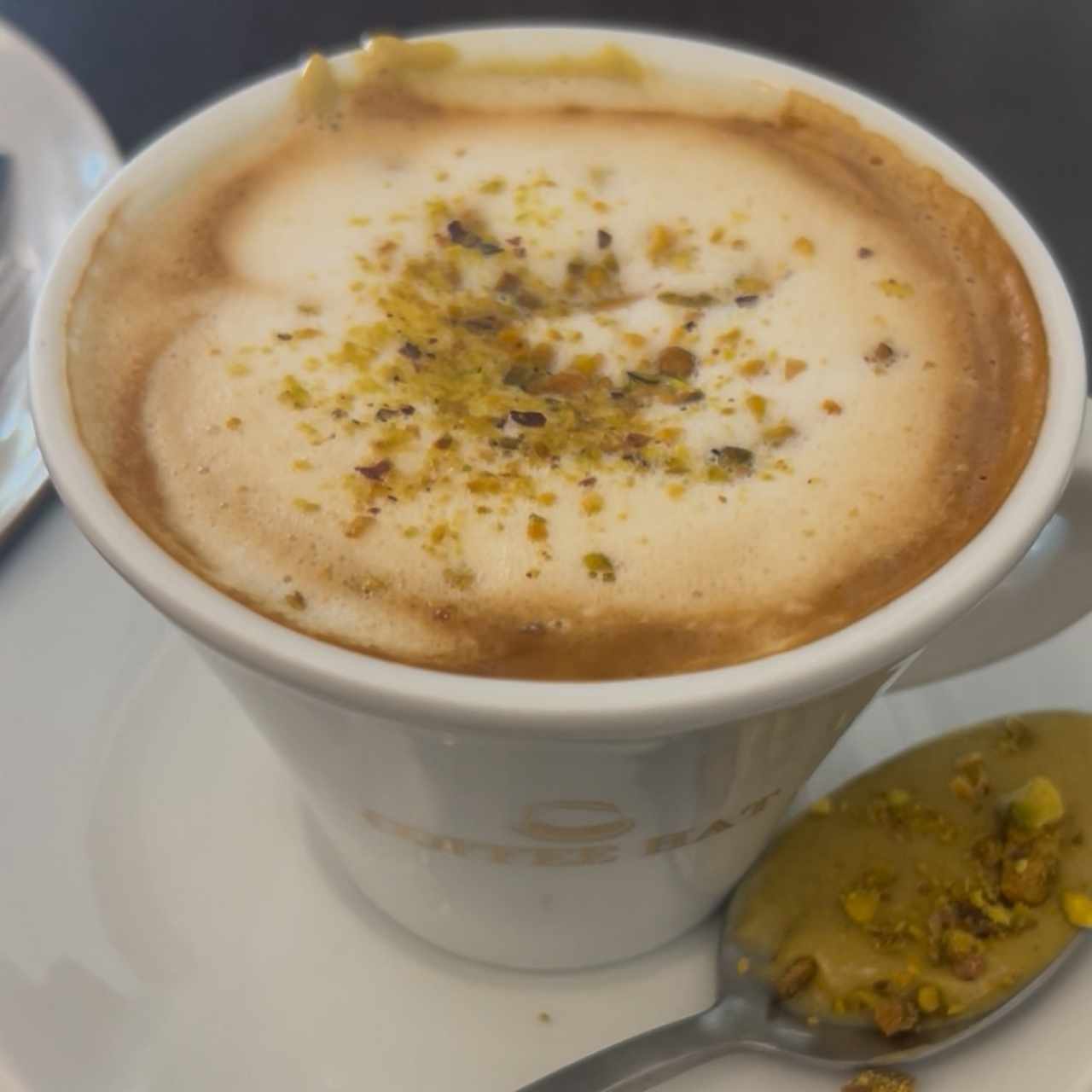 Capuchino de pistacho